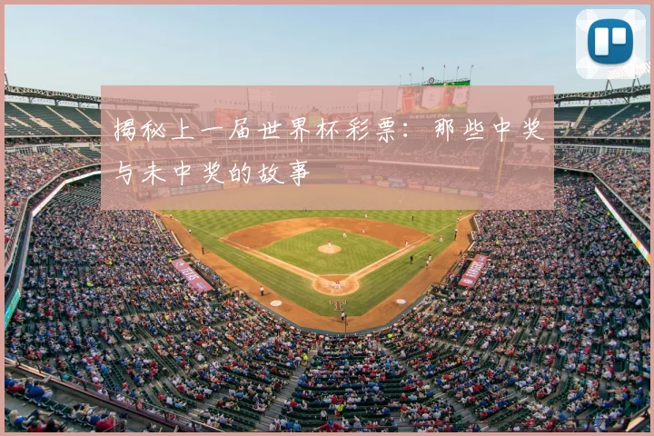 揭秘上一届世界杯彩票：那些中奖与未中奖的故事