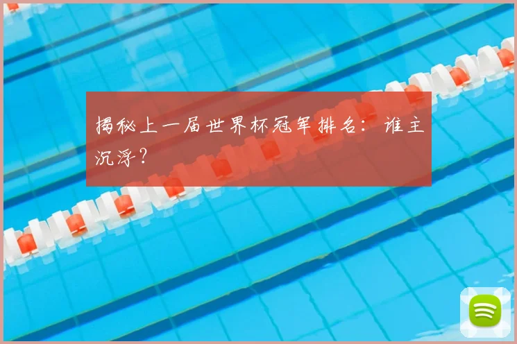 揭秘上一届世界杯冠军排名：谁主沉浮？