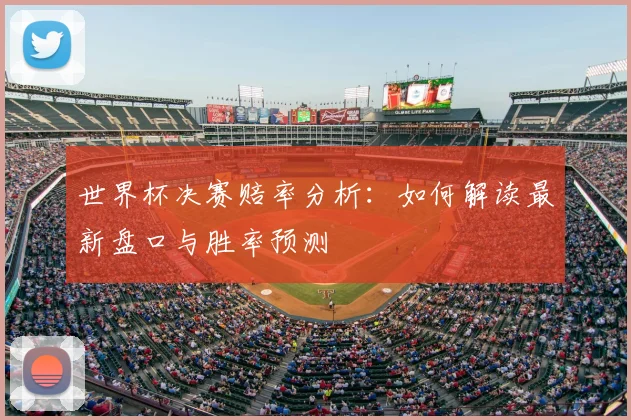 世界杯决赛赔率分析：如何解读最新盘口与胜率预测