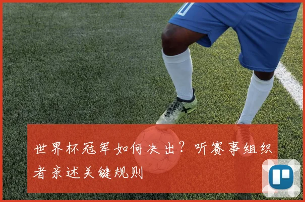 世界杯冠军如何决出?听赛事组织者亲述关键规则